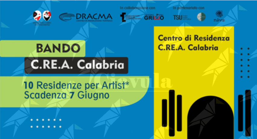 Boom di candidature al primo bando del C.Re.A. – Centro di Residenza Artistica della Calabria Boom di candidature al primo bando del C.Re.A. – Centro di Residenza Artistica della Calabria