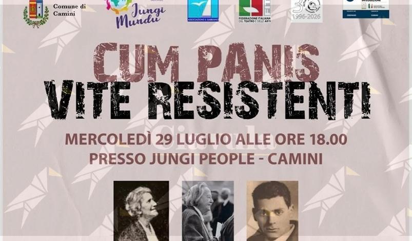 A Camini il reading “Cum Panis – Vite Resistenti” per parlare di memoria, diritti e libertà A Camini il reading “Cum Panis – Vite Resistenti” per parlare di memoria, diritti e libertà