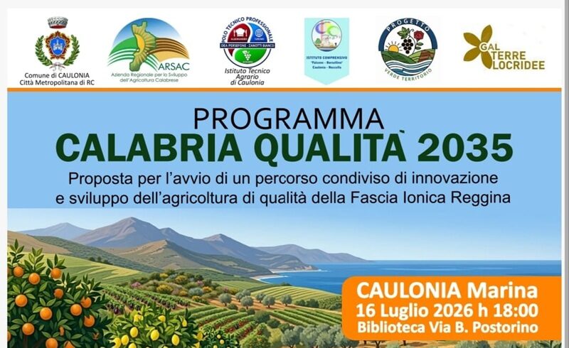 A Caulonia l’incontro di presentazione di “Calabria Qualità 2035”: un percorso condiviso per l’agricoltura della fascia ionica reggina A Caulonia l’incontro di presentazione di “Calabria Qualità 2035”: un percorso condiviso per l’agricoltura della fascia ionica reggina