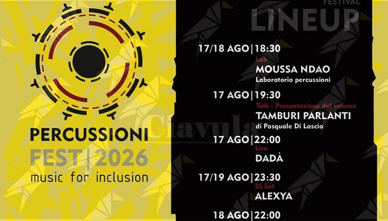 “Ritmi dal mondo: storie, culture e incontri”: a Gioiosa Ionica torna il Percussioni Fest “Ritmi dal mondo: storie, culture e incontri”: a Gioiosa Ionica torna il Percussioni Fest