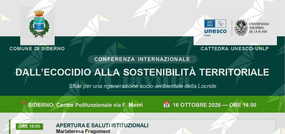 Ambiente e sostenibilità, Siderno ospita il confronto internazionale sul futuro della Locride