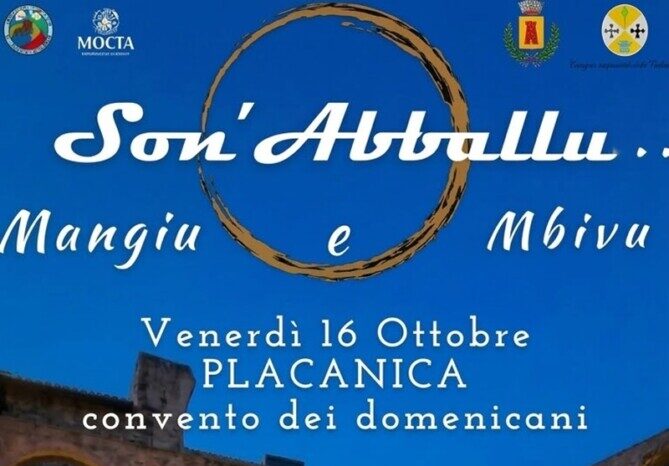 “SiONABALLU mangiu e mbivu”: venerdì a Placanica musica e degustazioni al Convento dei Domenicani “SiONABALLU mangiu e mbivu”: venerdì a Placanica musica e degustazioni al Convento dei Domenicani